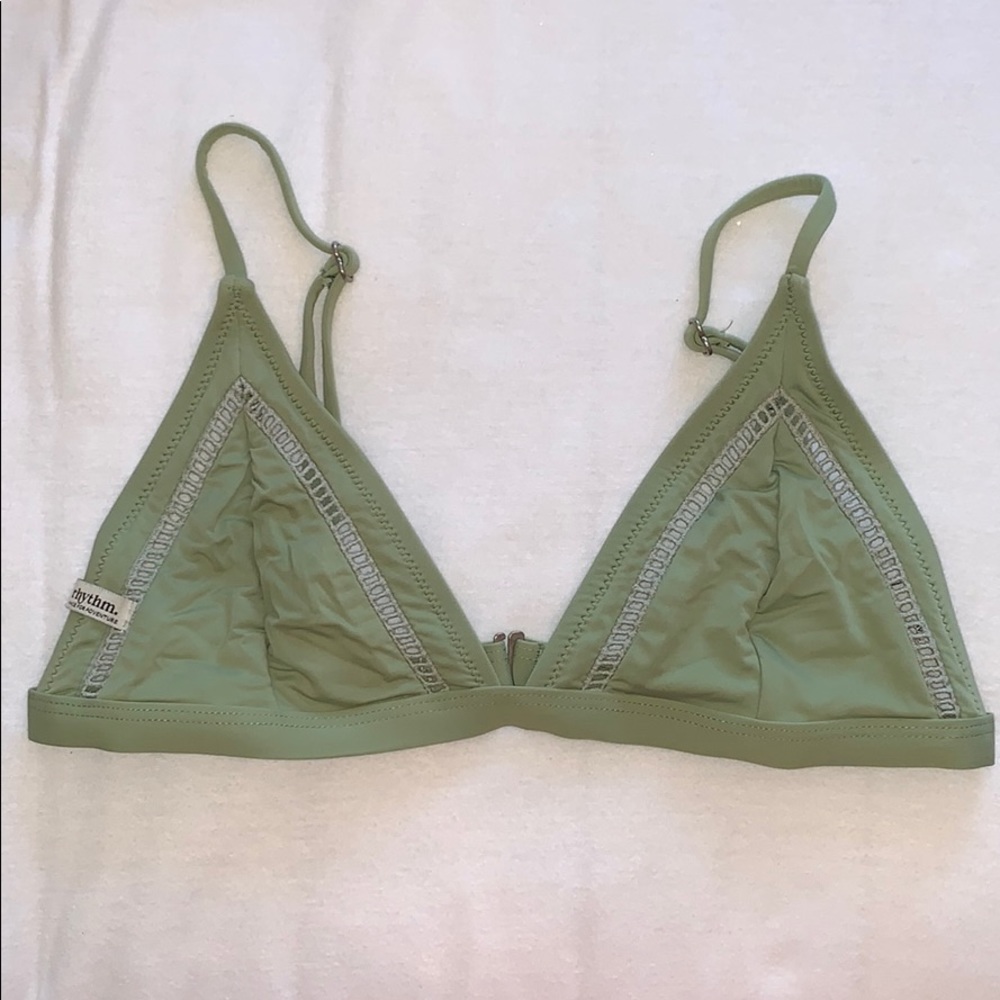 rhythm triangle bikini top